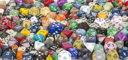Dice - Polyhedral and Dot (Assorted Colours and Sizes) - Image 2