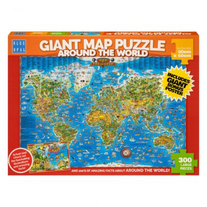 Giant Map Puzzle - Around the World - 300pc Large