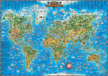 Giant Map Puzzle - Around the World - 300pc Large - Image 3