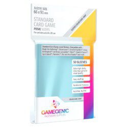 Gamegenic Prime Board Game Sleeves - Standard Size (66mm x 91mm) (50 Sleeves Per Pack)