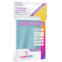 Gamegenic Prime Board Game Sleeves - Standard European-Sized (62mm x 94mm) (50 Sleeves Per Pack)