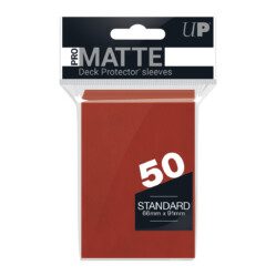 Deck Protector Ultra Pro-Matte - 50 Red