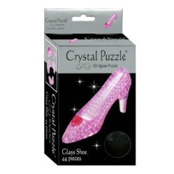 Crystal Puzzle - Pink Glass Shoe