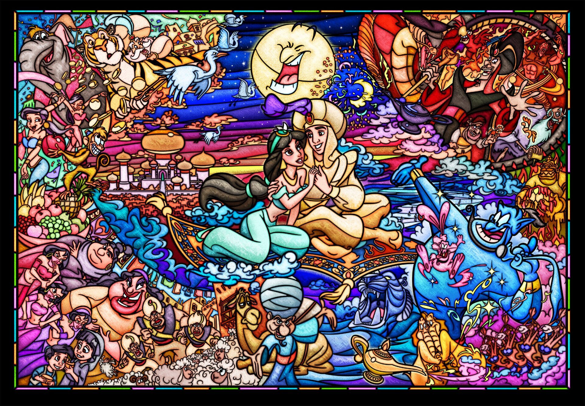 Disney Aladdin Story Stained Glass - 500pc - Image 2