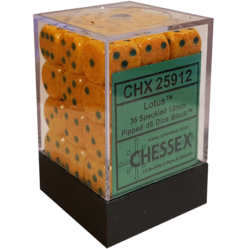 Dice Set 36 x 12mm D6 - Speckled Lotus