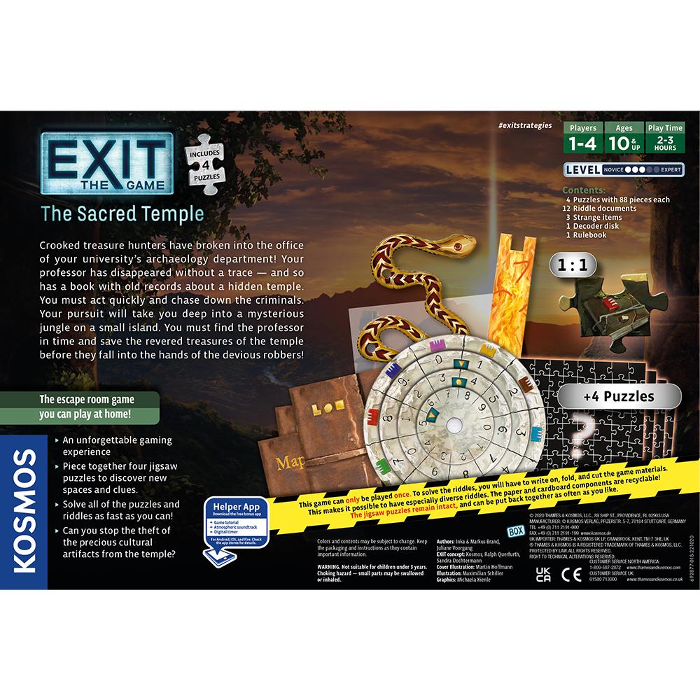 Exit the Game - The Sacred Temple (Jigsaw Puzzle and Game) - Image 2