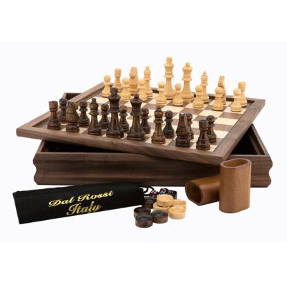 3 in 1 Compendium - 35cm Reversible Lid Walnut