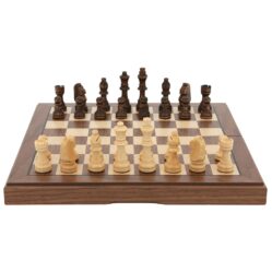 Chess Set - Folding Walnut - 38cm 15in
