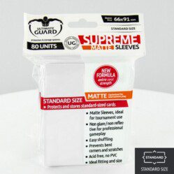 Ultimate Guard Supreme Sleeves Matte (80) - White