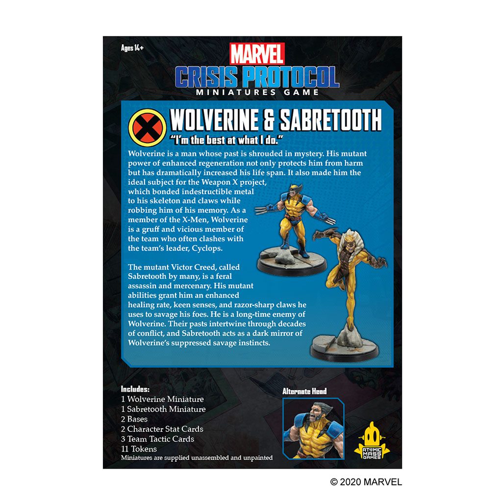Marvel Crisis Protocol - Wolverine and Sabertooth - Image 2