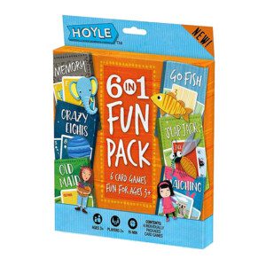 6 in 1 Fun Pack - Kids Card Games - Hoyle - Mind Games