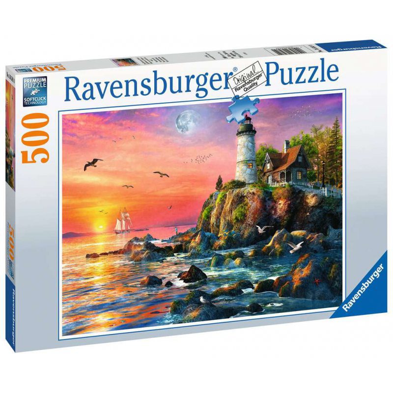 Lighthouse at Sunset - 500pc