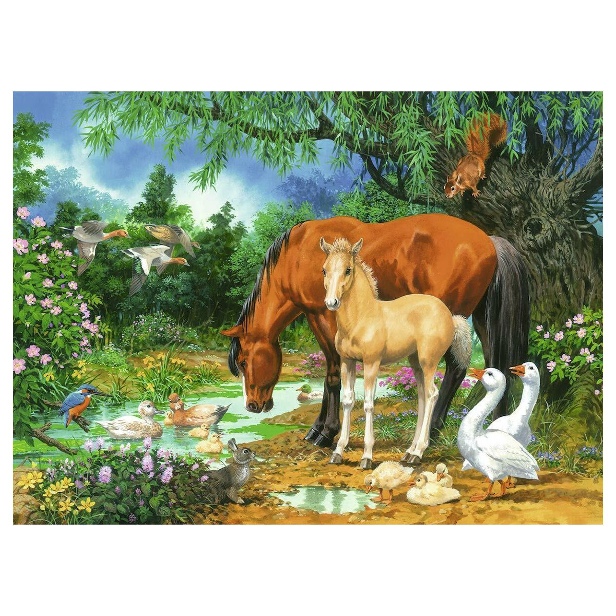 Ponies At The Pond - 100pc - Image 2