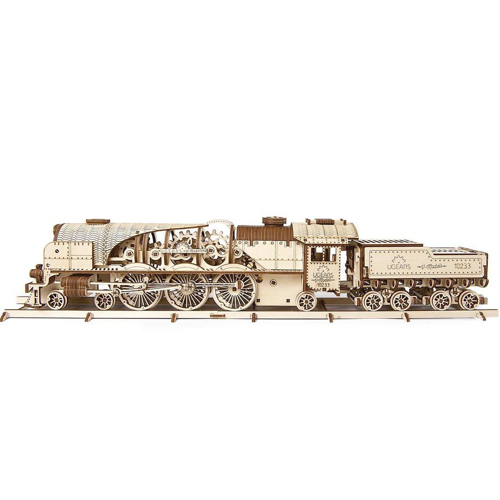UGears - V-Express Steam Train & Tender - Image 2