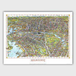 Melbourne Map Puzzle 1991 - 1000pc