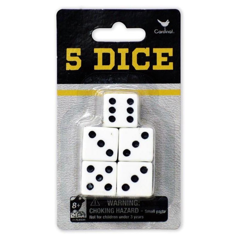 Classic Games Pack of 5 Dice Mind Games