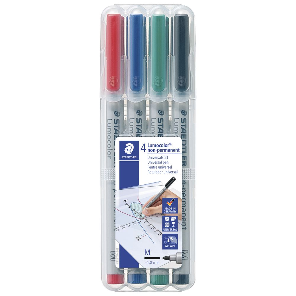 Mat Marker - Staedtler Lumocolour (Pack of 4) For Battlemat, Megamat, etc