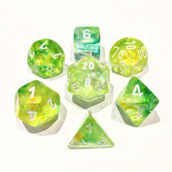 Dice Set - 4-20 - Nebula Spring w/White
