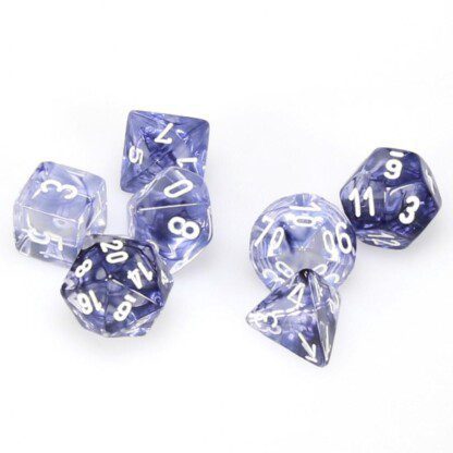 Dice Set - 4-20 - Nebula Black w/White