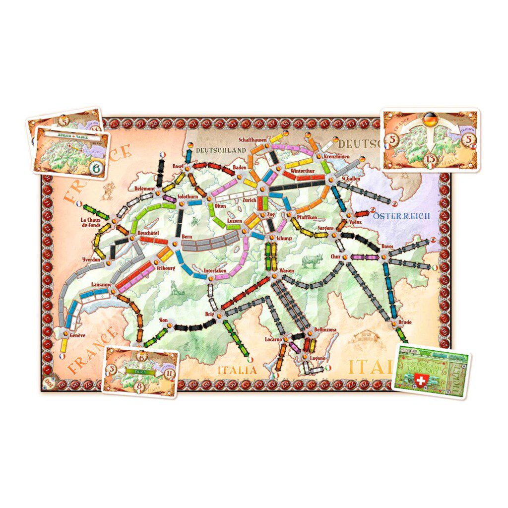 Ticket To Ride India Switzerland Map Expansion Mind Games Ticket To Ride India Switzerland Map Expansion Mind Games