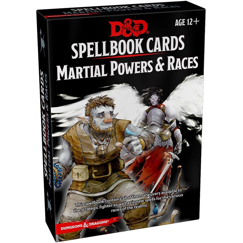 D&D - Spellbook Cards - Martial Powers & Races