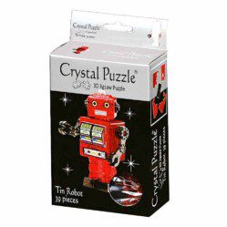 Crystal Puzzle - Red Tin Robot - 39pc