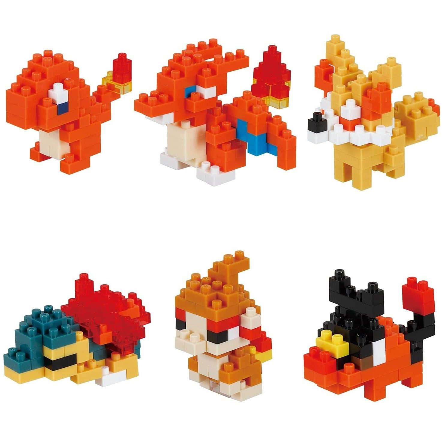 Nanoblock Mini Pokemon Fire Type Set