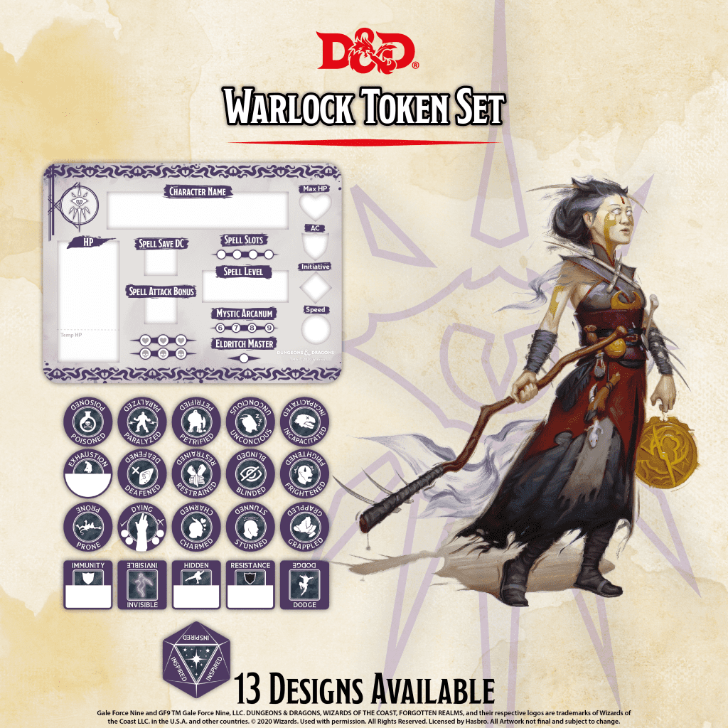 D&D Class Token Set - Warlock - Image 3