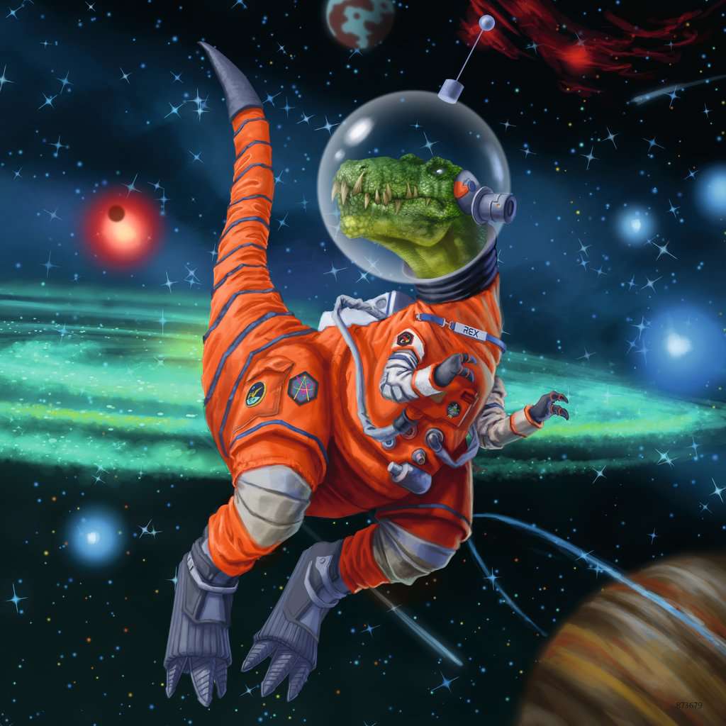 Dinosaurs in Space Puzzle 3x49pc - Image 3