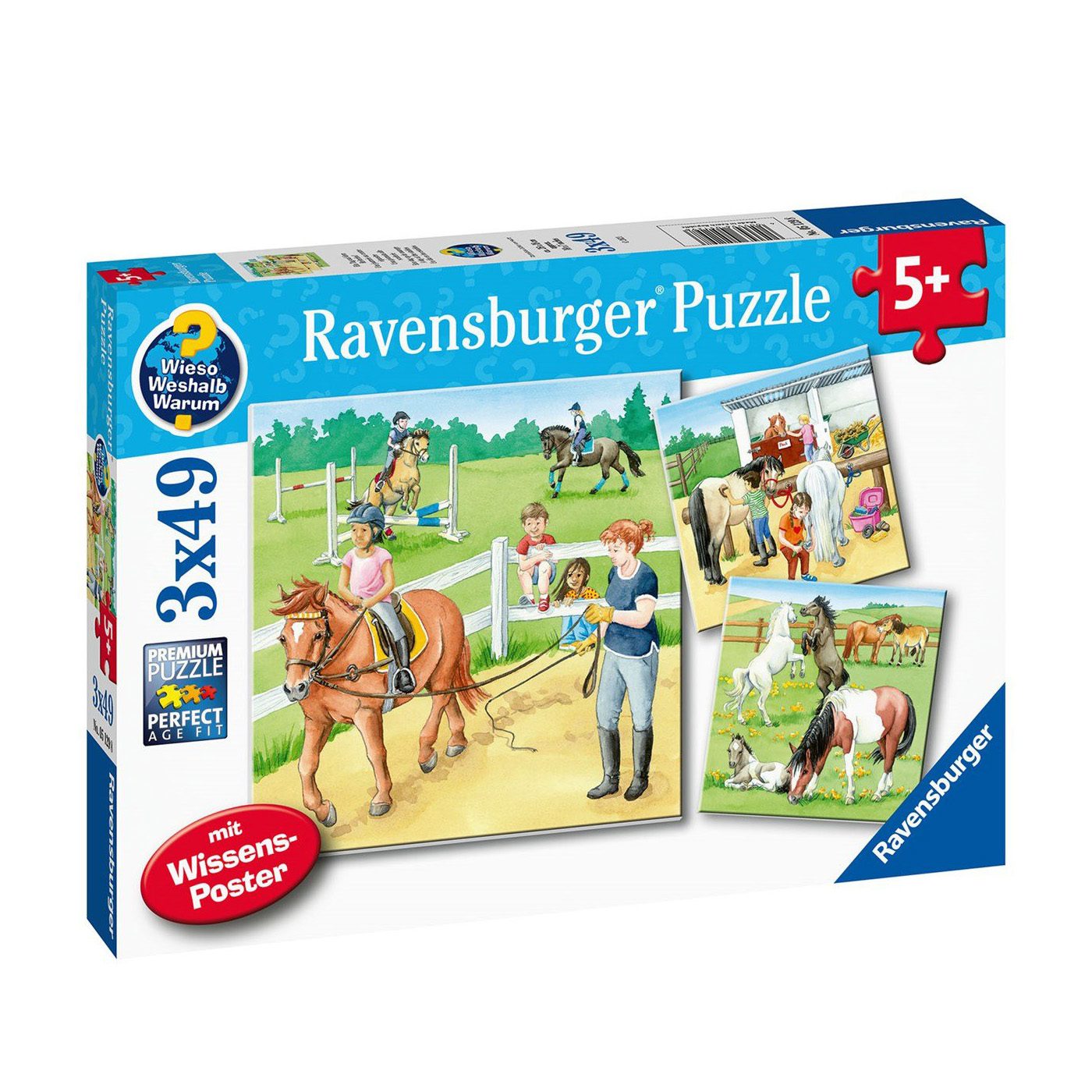 A Day at the Stables Puzzle 3x49pc