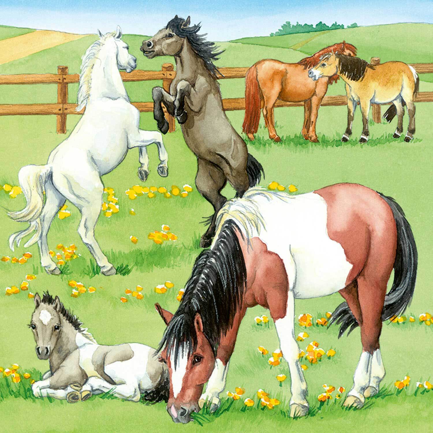 A Day at the Stables Puzzle 3x49pc - Image 3