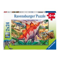 Jurassic Wildlife Puzzle 2x24pc