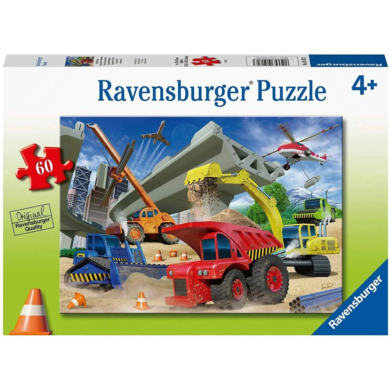 Construction Trucks Puzzle 60pc