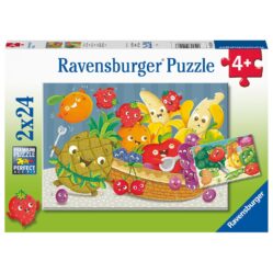 Fruit & Veggie Fun Puzzle 2x24pc