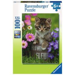 Kitten among the Flowers Puzzle 100pc