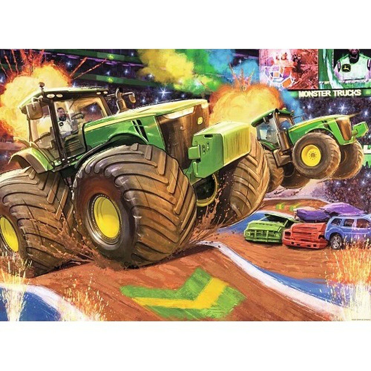 John Deere Big Wheels Puzzle 100pc - Image 2