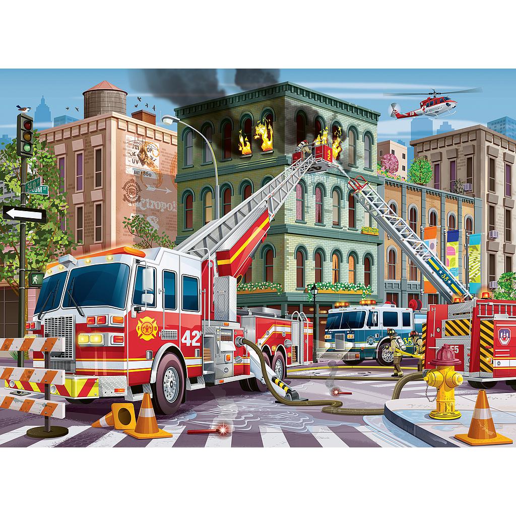 Fire Truck Rescue - 100pc - Image 2