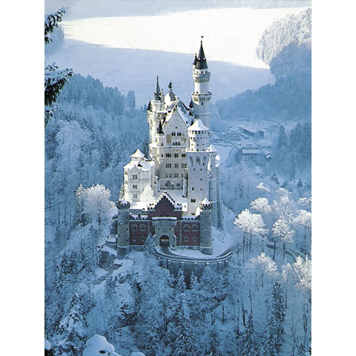 Neuschwanstein Castle in Winter 1500pc - Image 2
