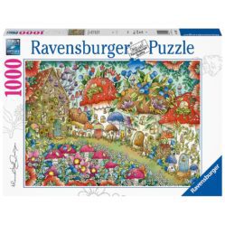 Floral Mushroom Houses Puzzle 1000pc