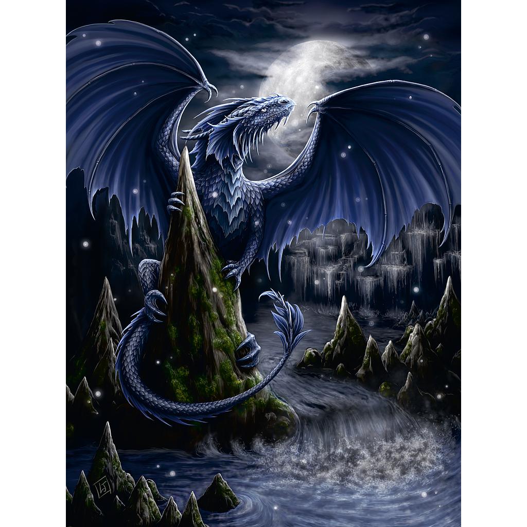 The Black and Blue Dragon 1500pc - Image 2
