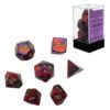 Dice Set - 4-20 - Gemini Purple-Red w/Gold - Image 2