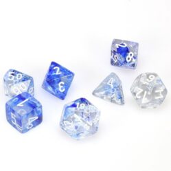 Dice Set - 4-20 - Nebula Dark Blue/White