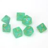 Dice Set - 4-20 - Borealis Light Green/Gold