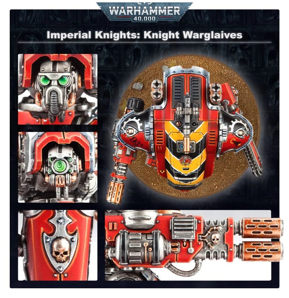 Games Workshop Warhammer 40K Imperial Knights Armiger Legs Bits - Unassembled