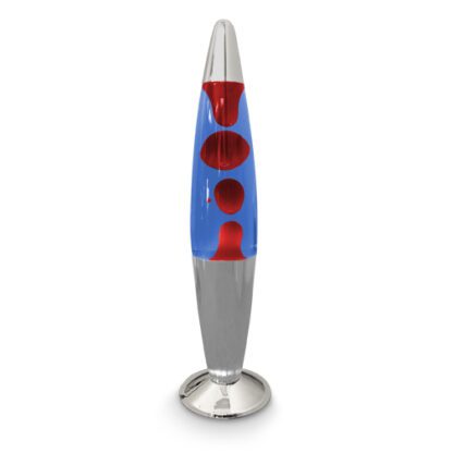 Lava Lamp - Red Wax / Blue Liquid (Chrome)