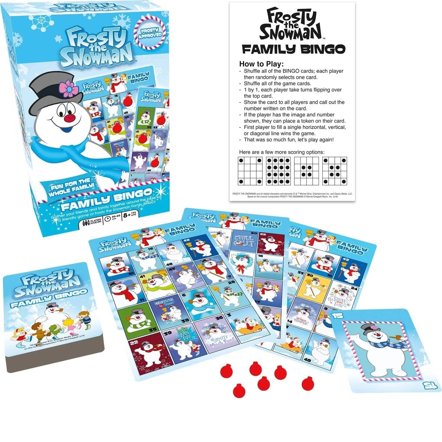 Frosty the Snowman Family Bingo Mind Games