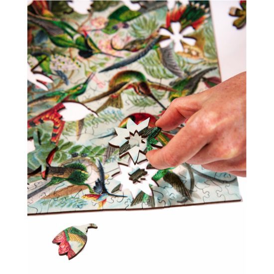 Hummingbirds (Ernst Haeckel) - Wooden Jigsaw Puzzle - 228pc - Image 4