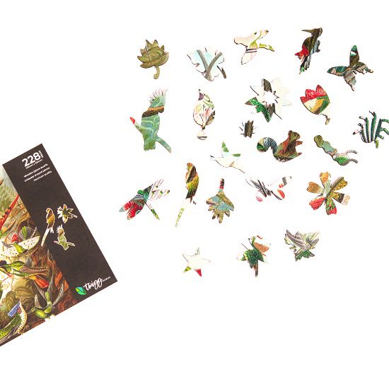 Hummingbirds (Ernst Haeckel) - Wooden Jigsaw Puzzle - 228pc - Image 5