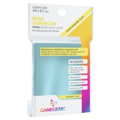 Gamegenic Prime Board Game Sleeves - Mini American-Sized (44mm x 67mm) (50 Sleeves Per Pack)