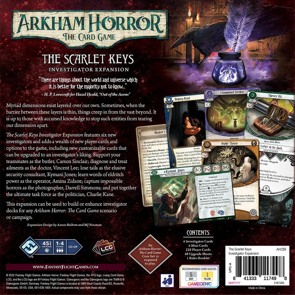 Arkham Horror LCG - The Scarlet Keys Investigator Expansion - Image 3